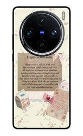 Hopeless Romantic Vivo X100 Pro Glass Case